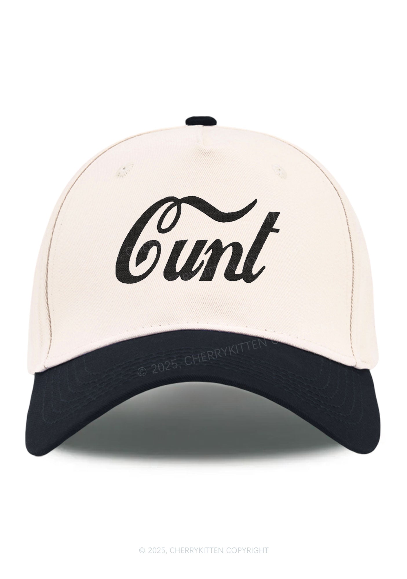 Embroidered Special Cxxt Y2K Color Block Baseball Cap Cherrykitten