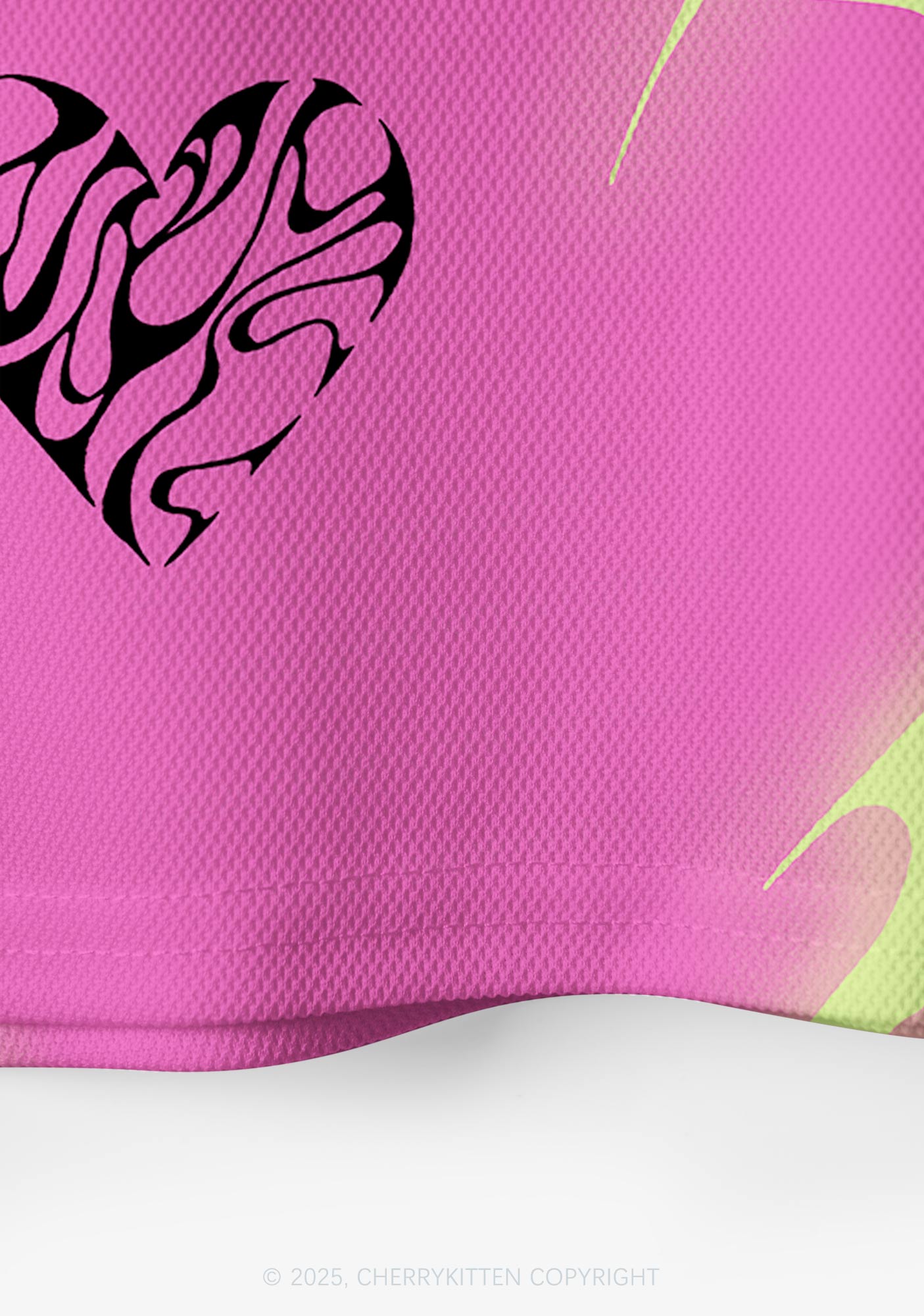 Custom Hot Pink Cxxt Y2K Crop Sport Jersey Shirts Cherrykitten