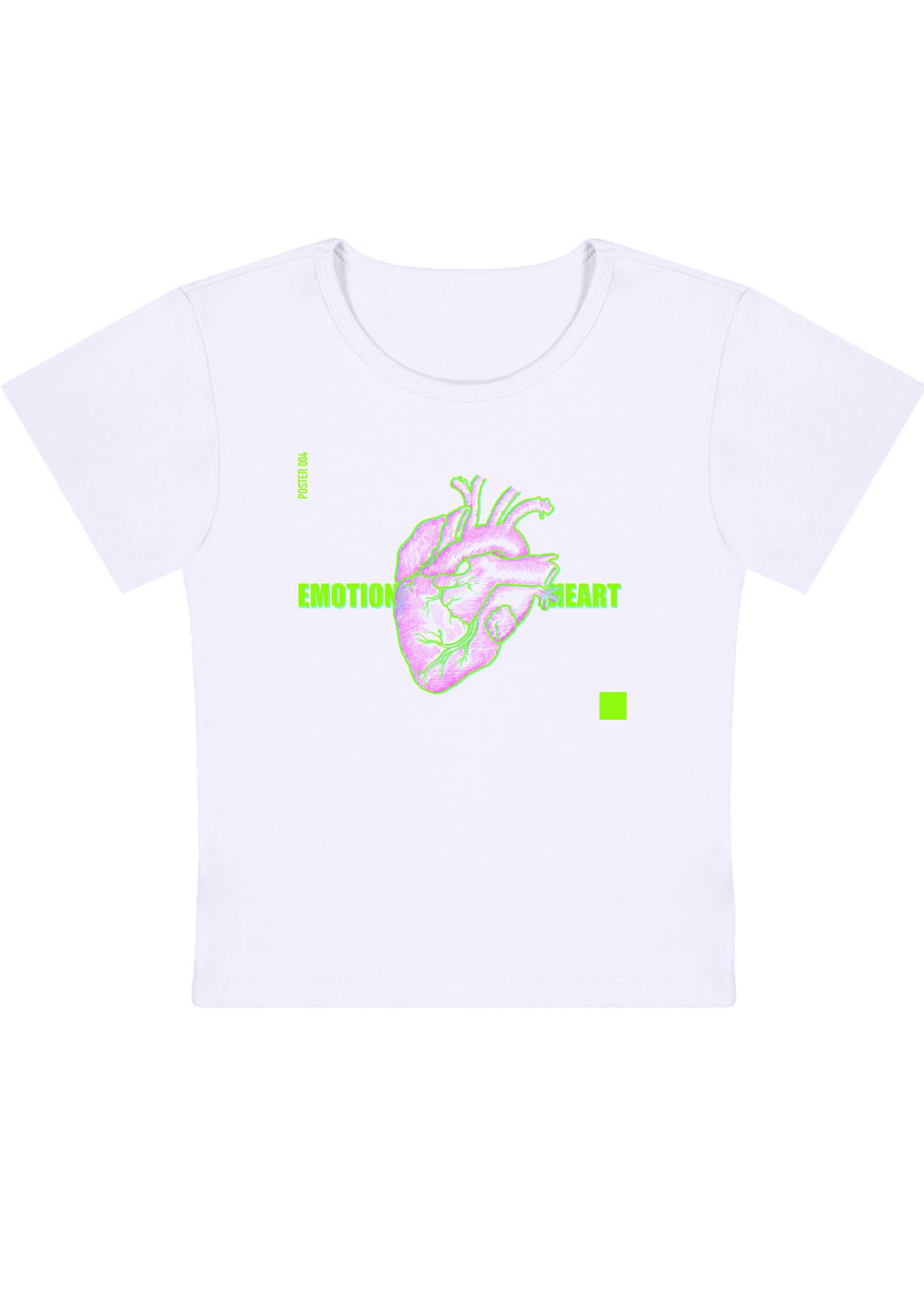 Curvy Emotion Heart Baby Tee