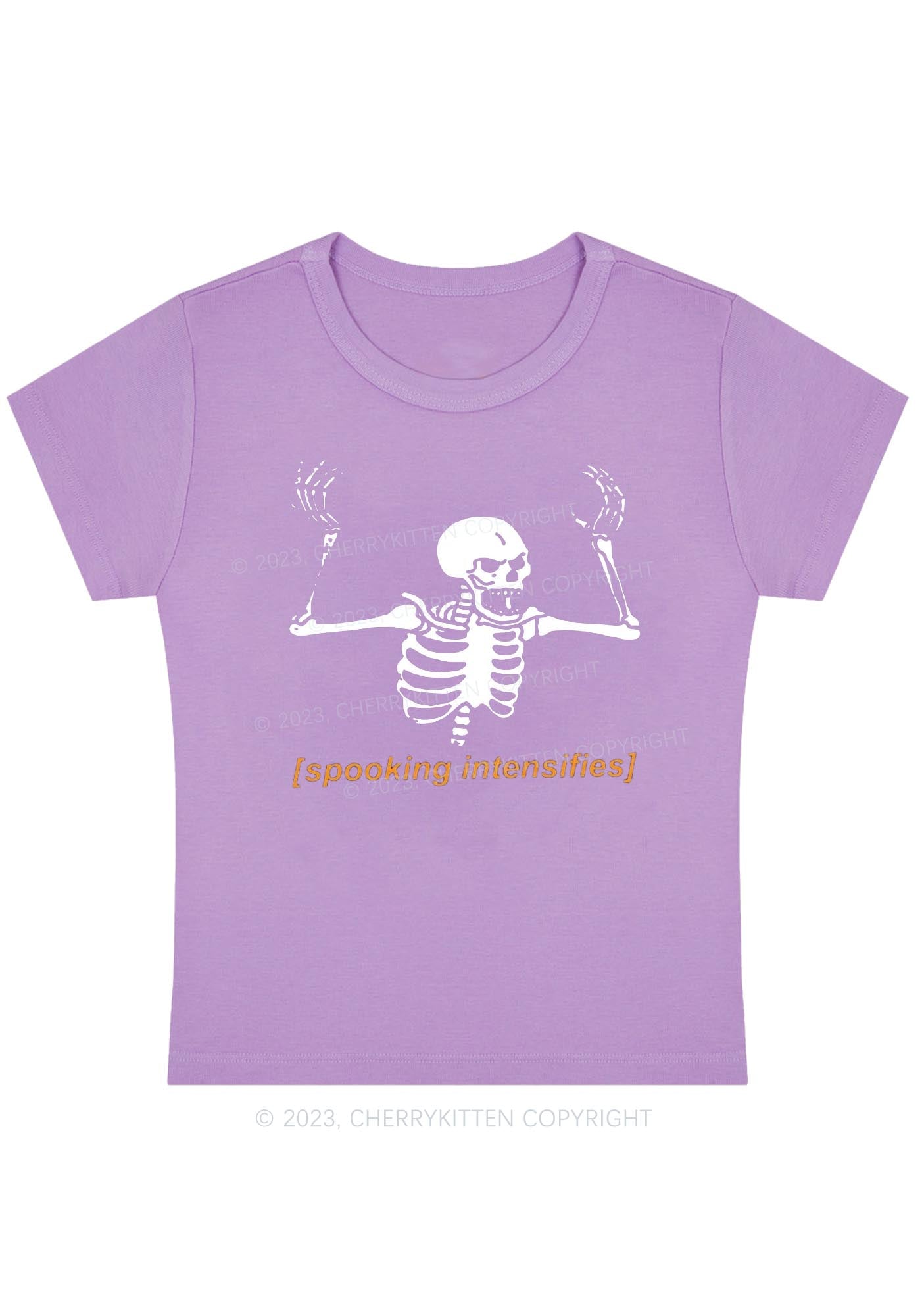 Spooking Intensifies Halloween Baby Tee Cherrykitten
