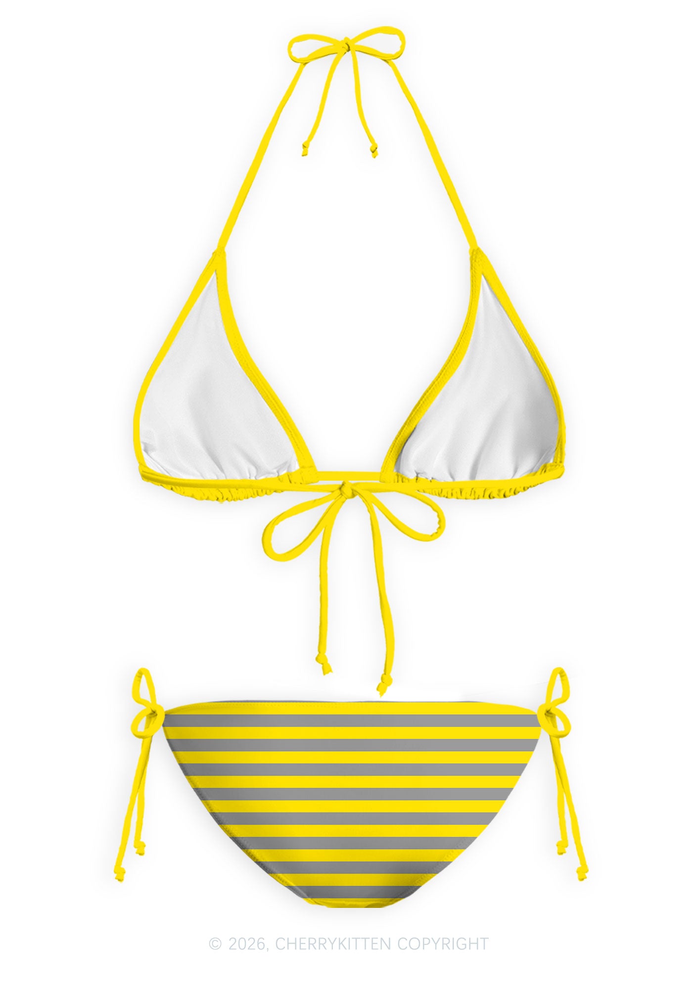 I Love Girls Pride Y2K Print Bikini Set Cherrykitten