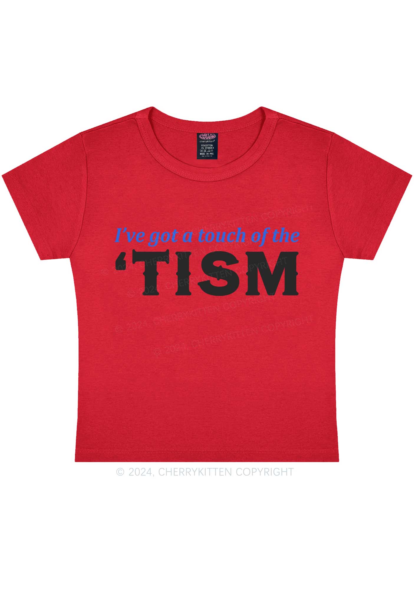 Got A Touch Of TISM Y2K Baby Tee Cherrykitten