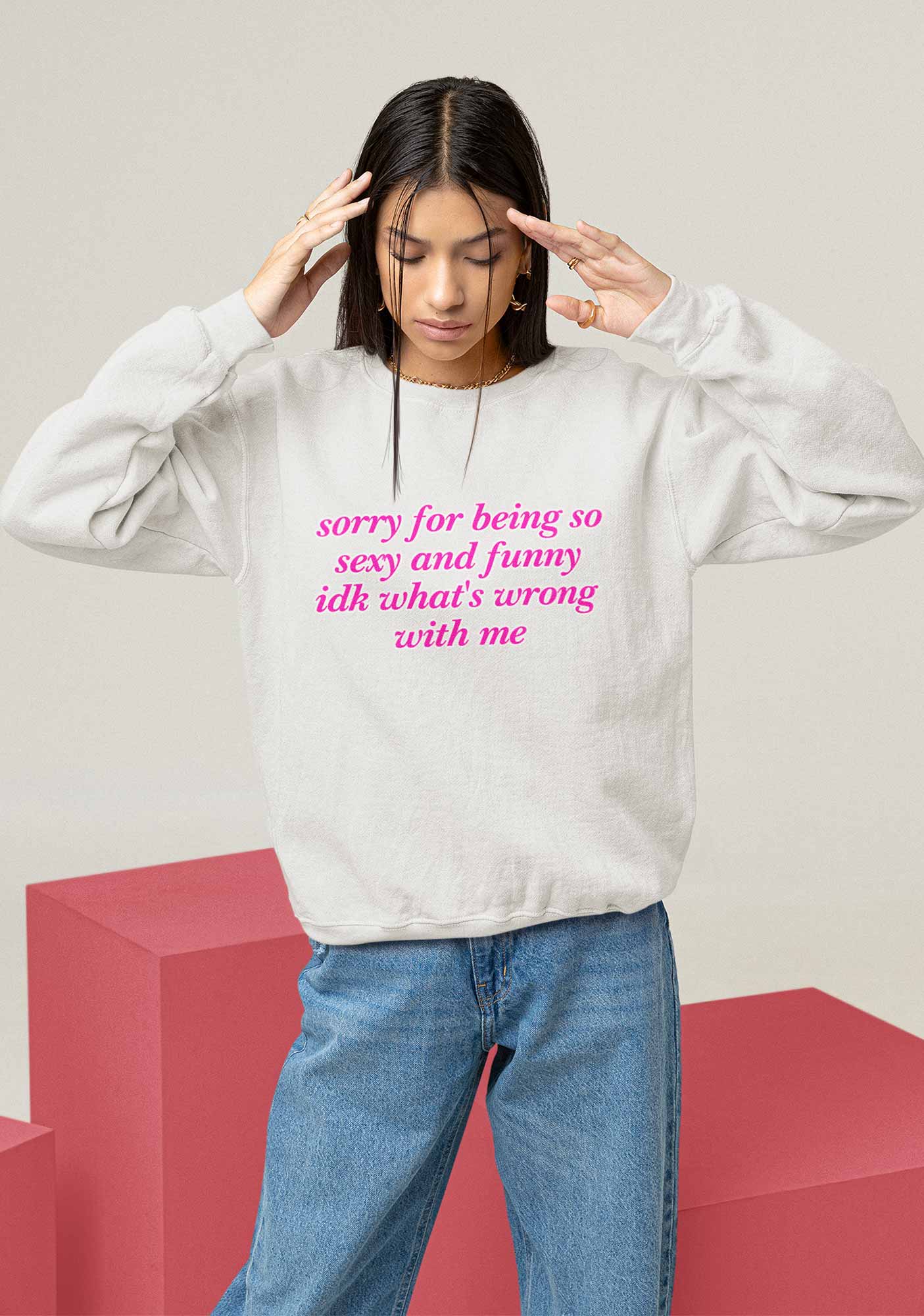 Sorry For Being So Funny Y2K Sweatshirt