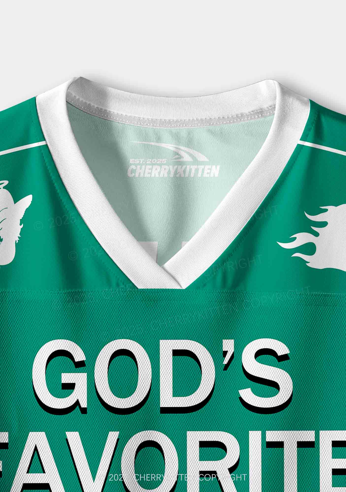 Custom Gods Favorite Ginger Y2K Crop Sport Jersey Shirts Cherrykitten