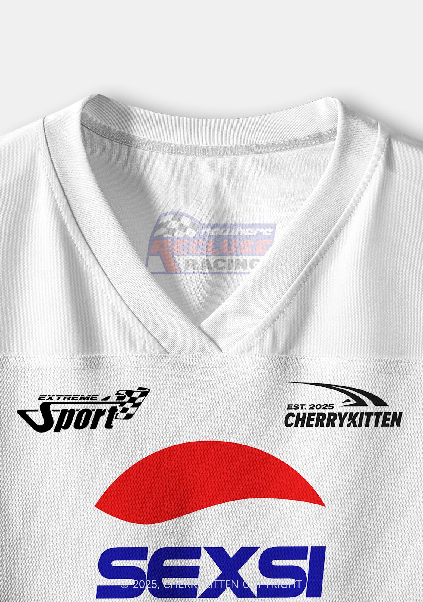 Custom Red Blue Sexsi Y2K Crop Sport Jersey Shirts Cherrykitten