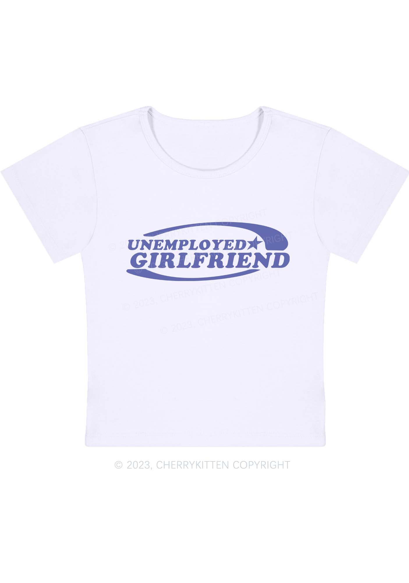 Curvy Unemployed Girlfriend Star Baby Tee Cherrykitten