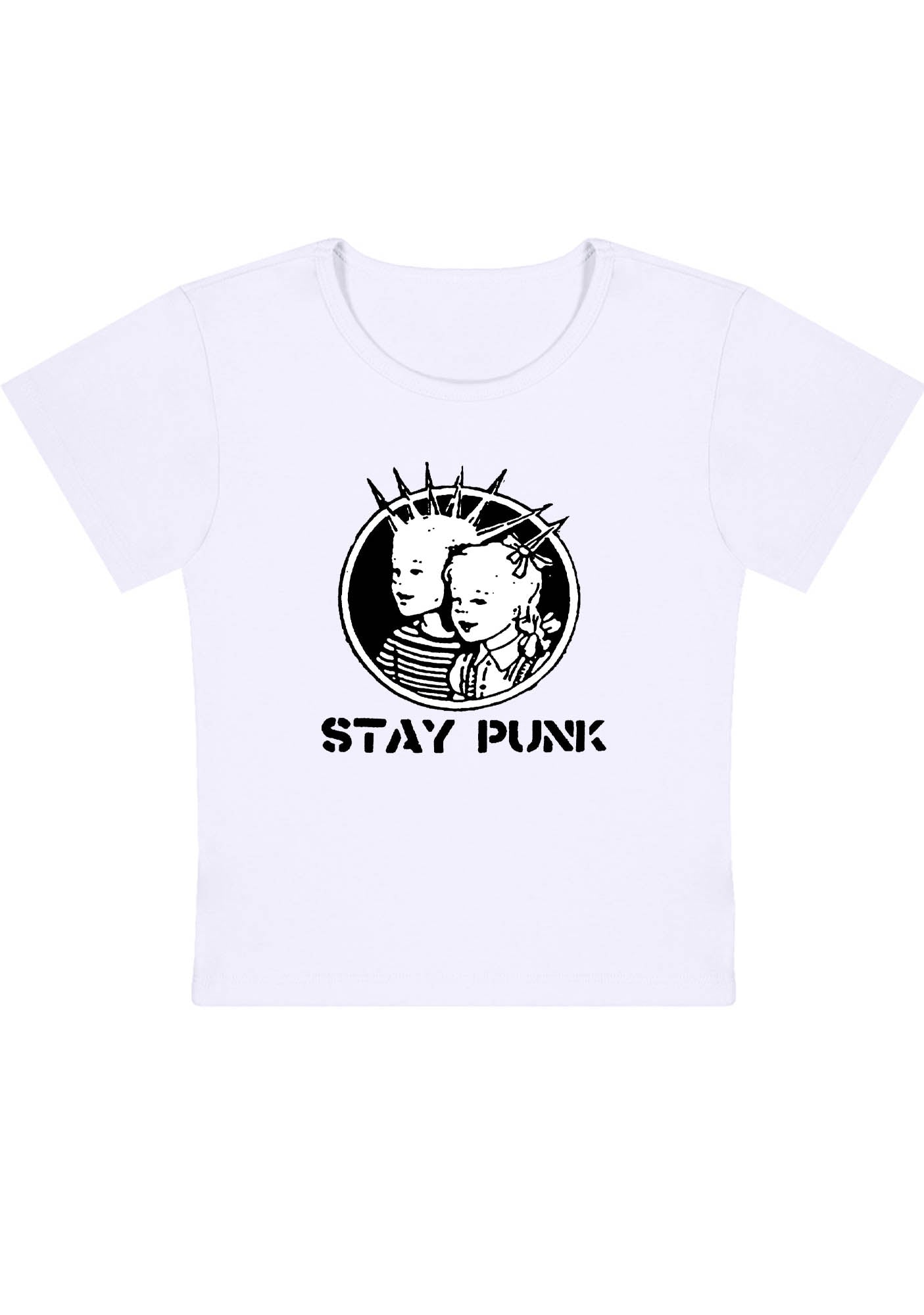 Kids Stay Punk Y2K Baby Tee