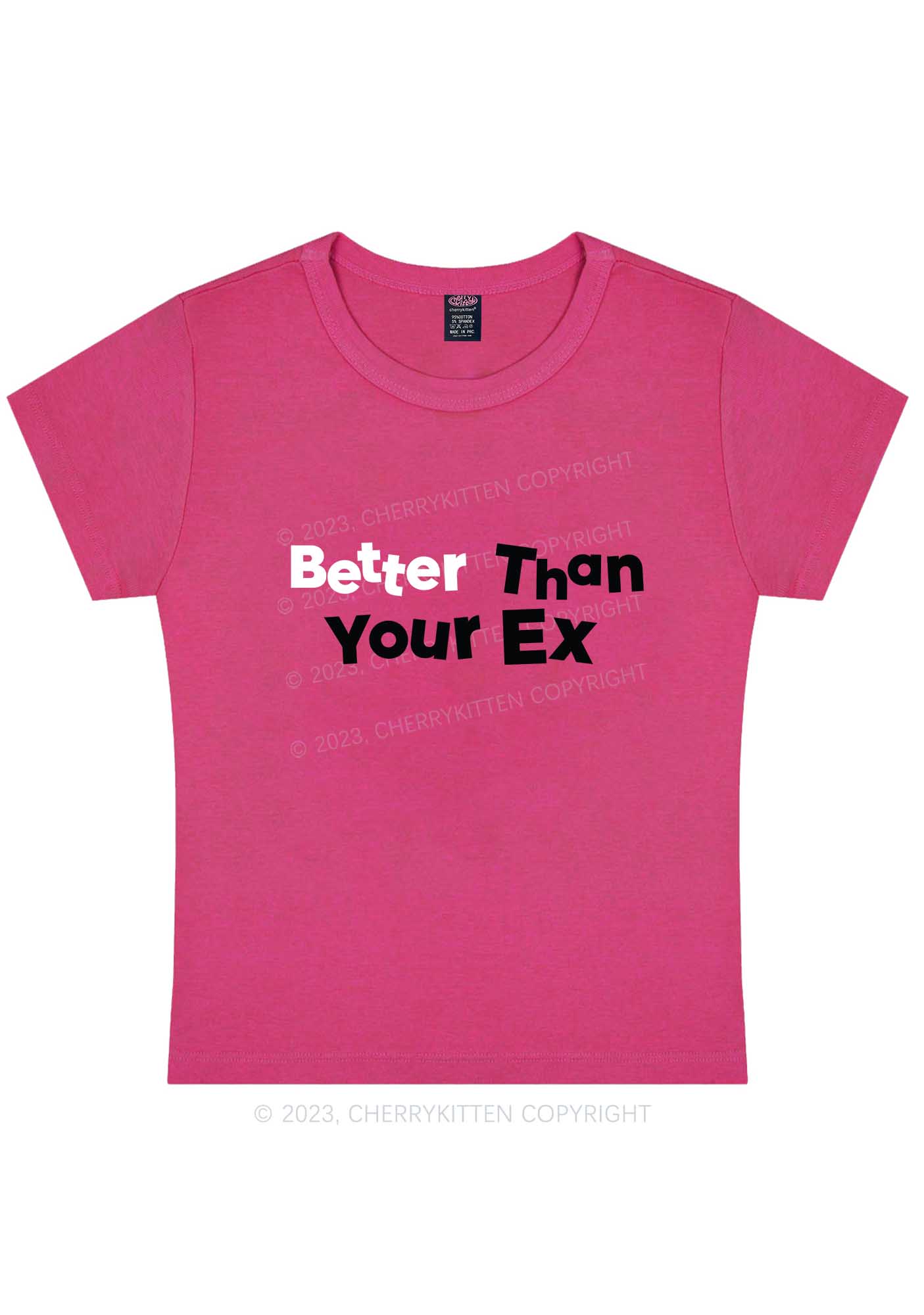 Better Than Your EX Y2K Baby Tee Cherrykitten