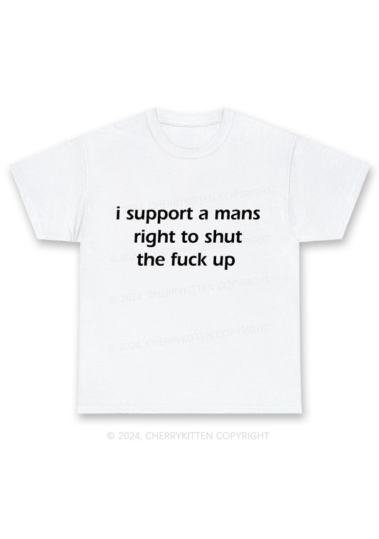 I Support A Mans Right Y2K Chunky Shirt Cherrykitten