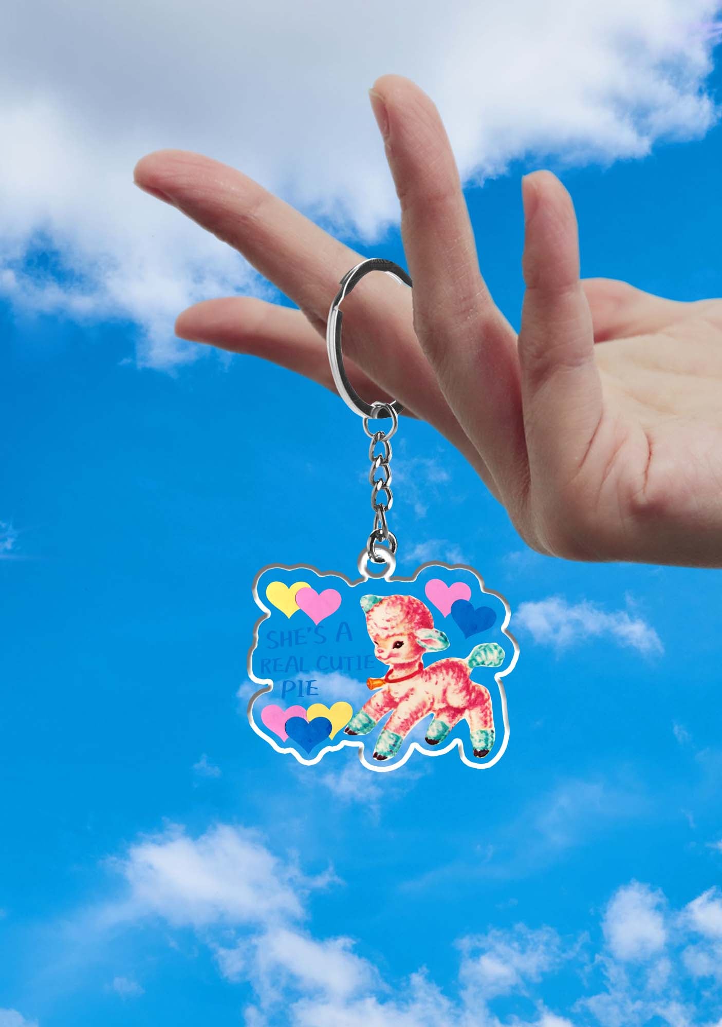 She's A Real Cutie Pie 1Pc Y2K Keychain Cherrykitten