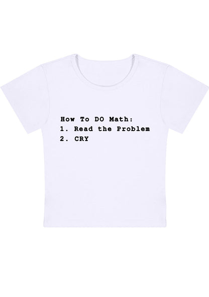Curvy How To Do Math Baby Tee