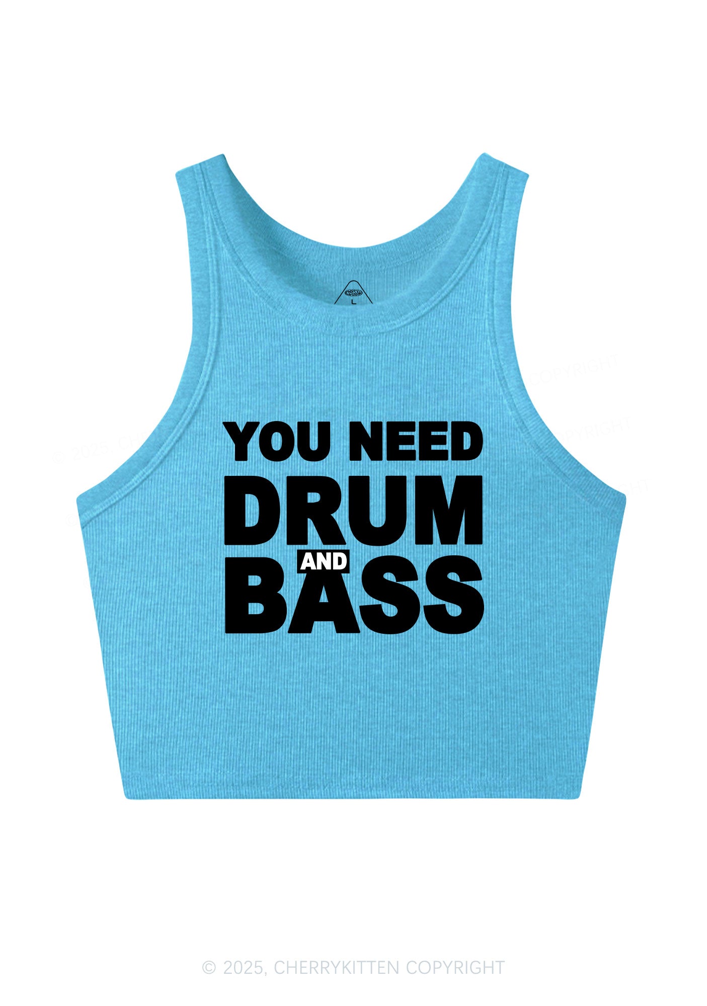 Need Drum And Bass Y2K Crop Tank Top Cherrykitten