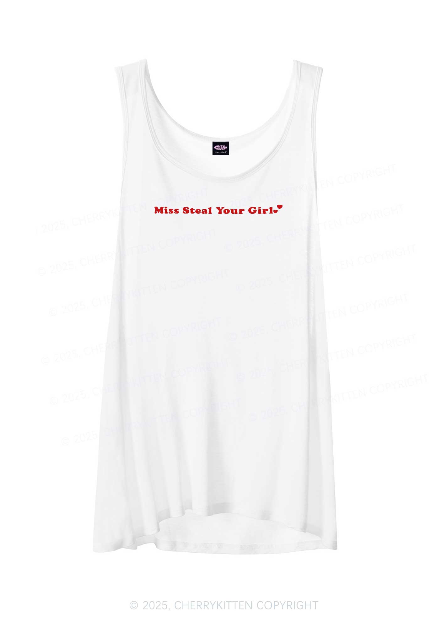 Miss Steal Your Girl Pride Y2K Sheer Boyfriend Tank Cherrykitten