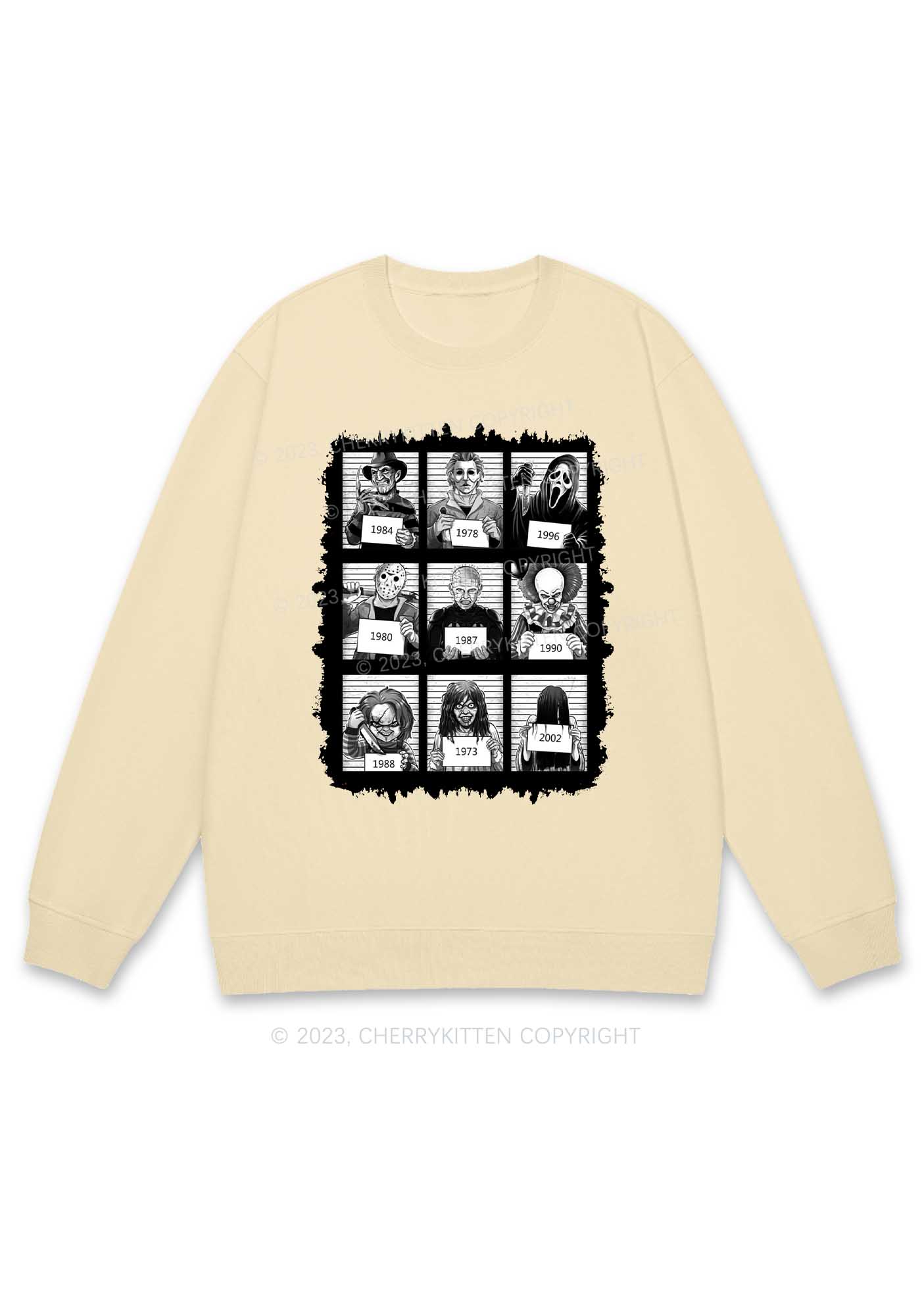 Horror Movie Characters Y2K Sweatshirt Cherrykitten