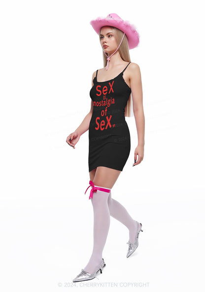 Sx Nostalgia Y2K Lace Slip Dress Cherrykitten