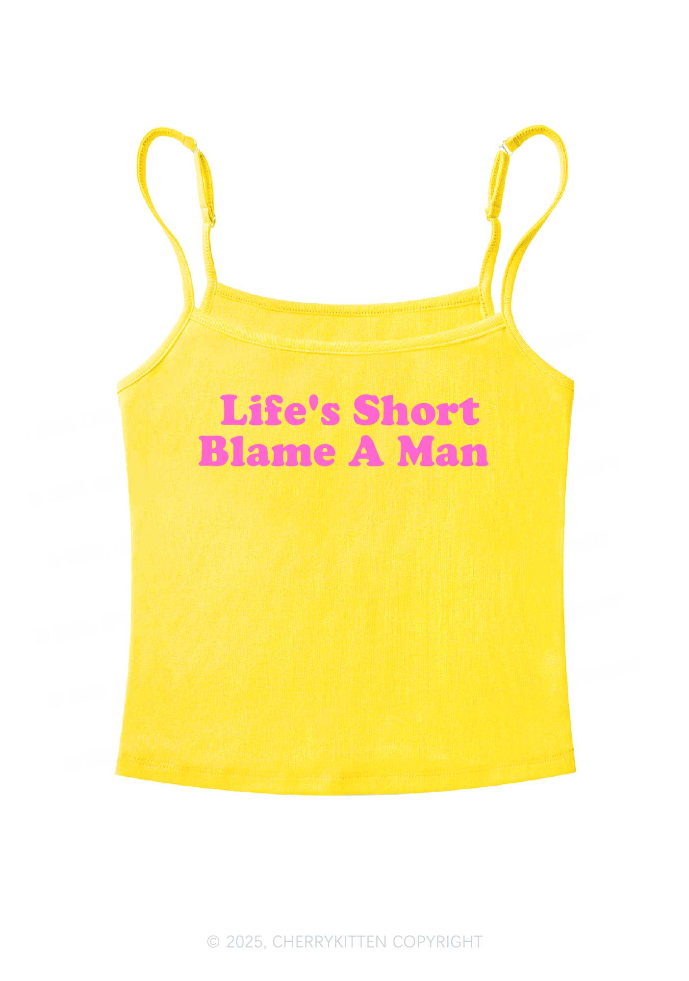 Blame A Man Y2K Spaghetti Strap Cami Cherrykitten
