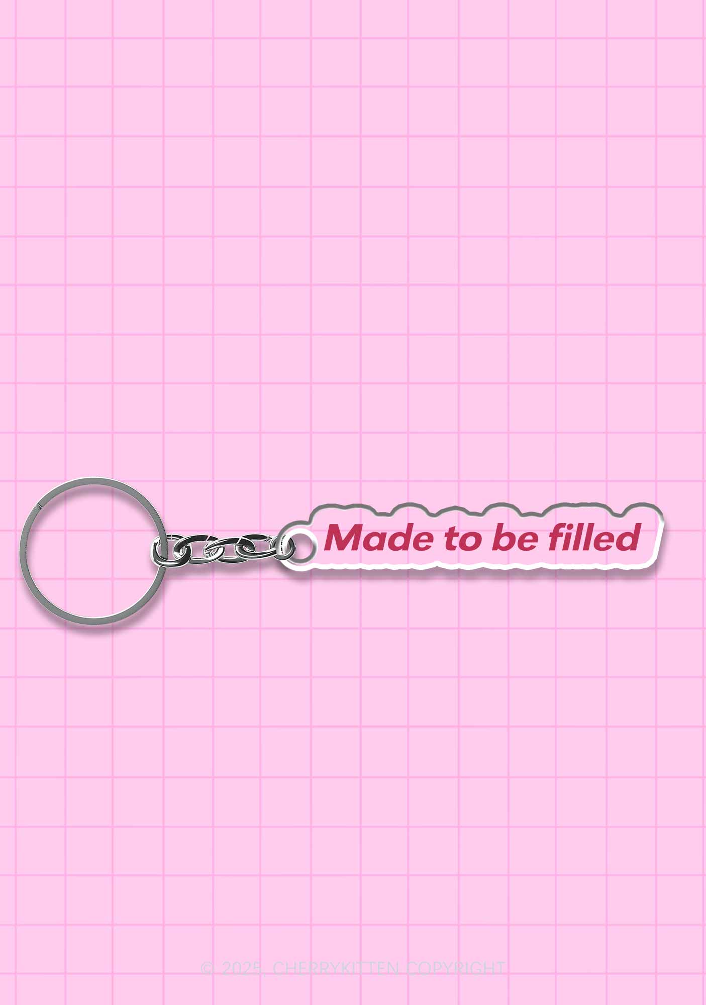 Made To Be Filled 1Pc Y2K Keychain Cherrykitten