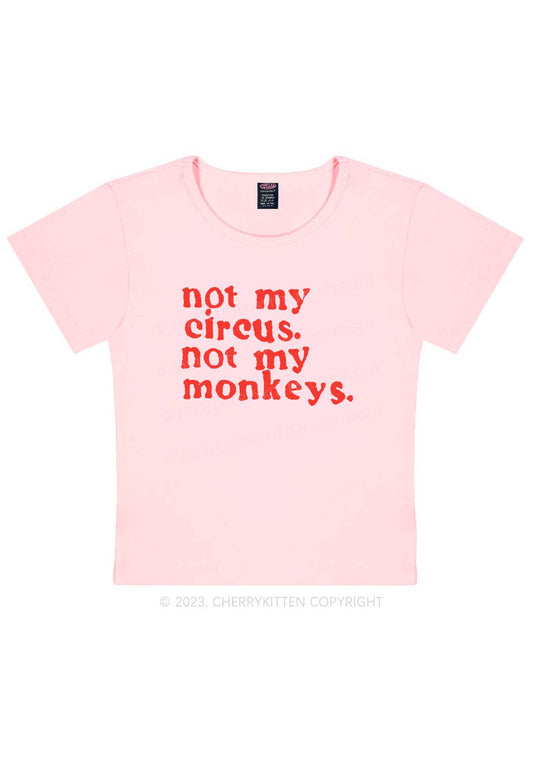 Not My Monkeys Y2K Baby Tee Cherrykitten