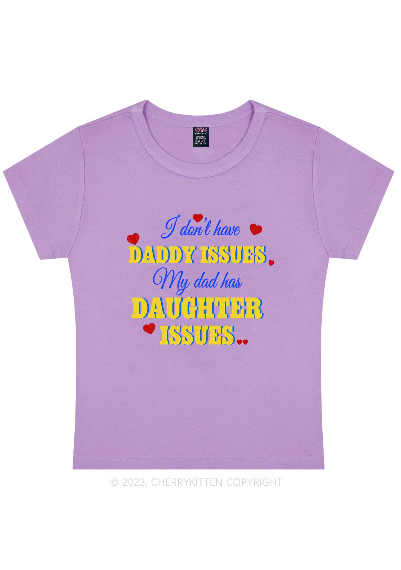 Curvy Daddy Issues Y2K Baby Tee Cherrykitten