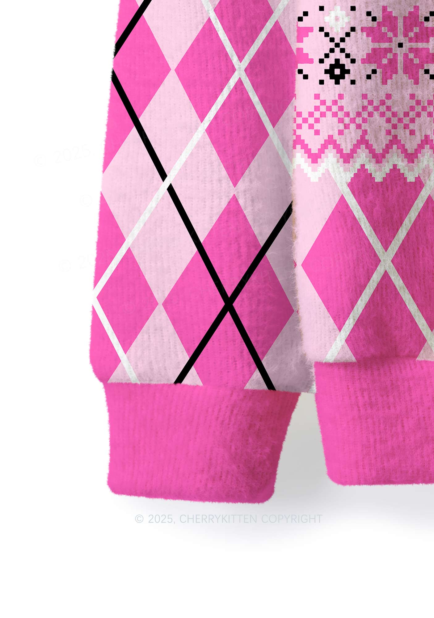 Best Ex Boyfriend Y2K Christmas Knit Sweatshirt Cherrykitten
