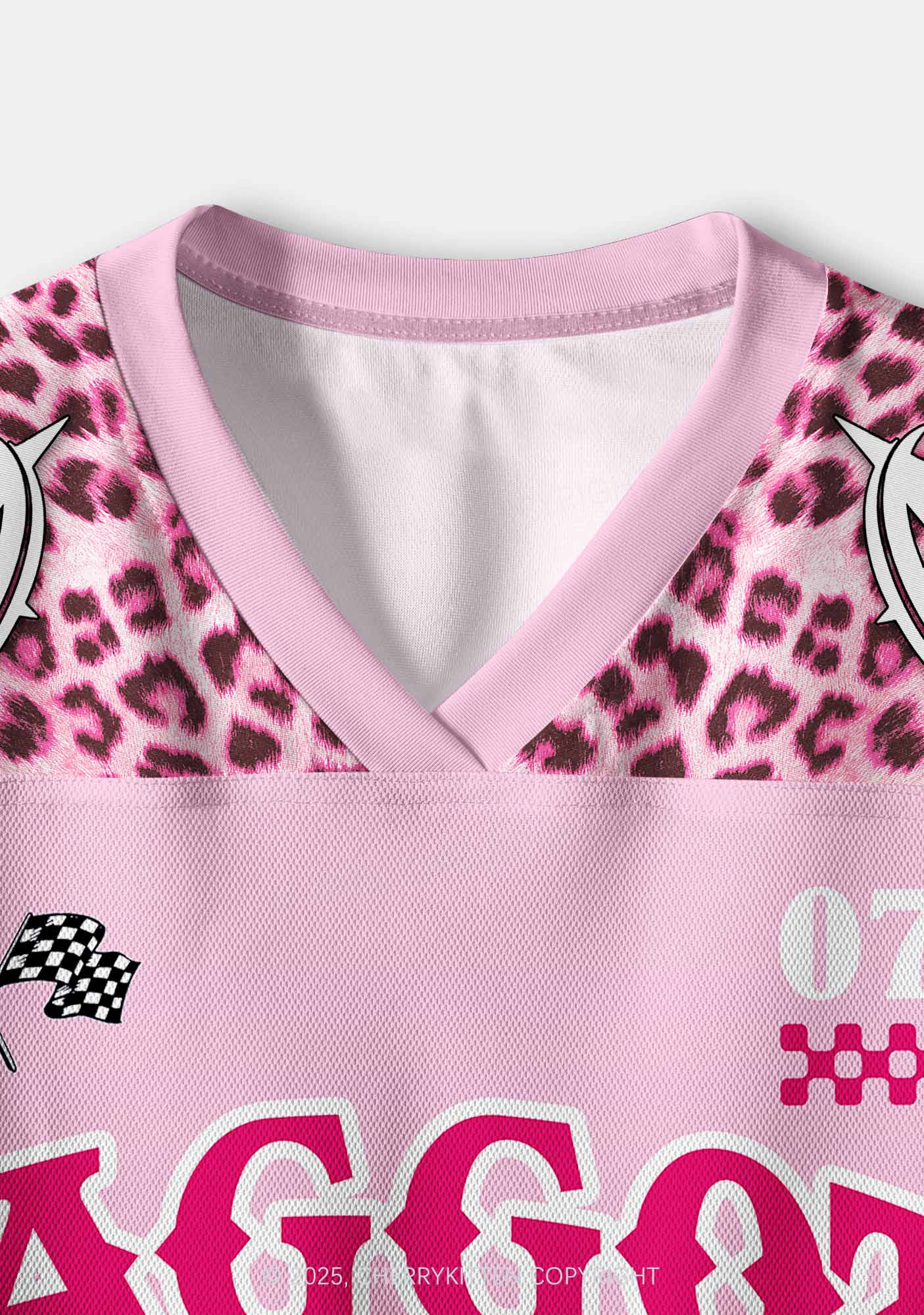 Custom Leopard Star Faggot Pride Y2K Crop Sport Jersey Shirts Cherrykitten