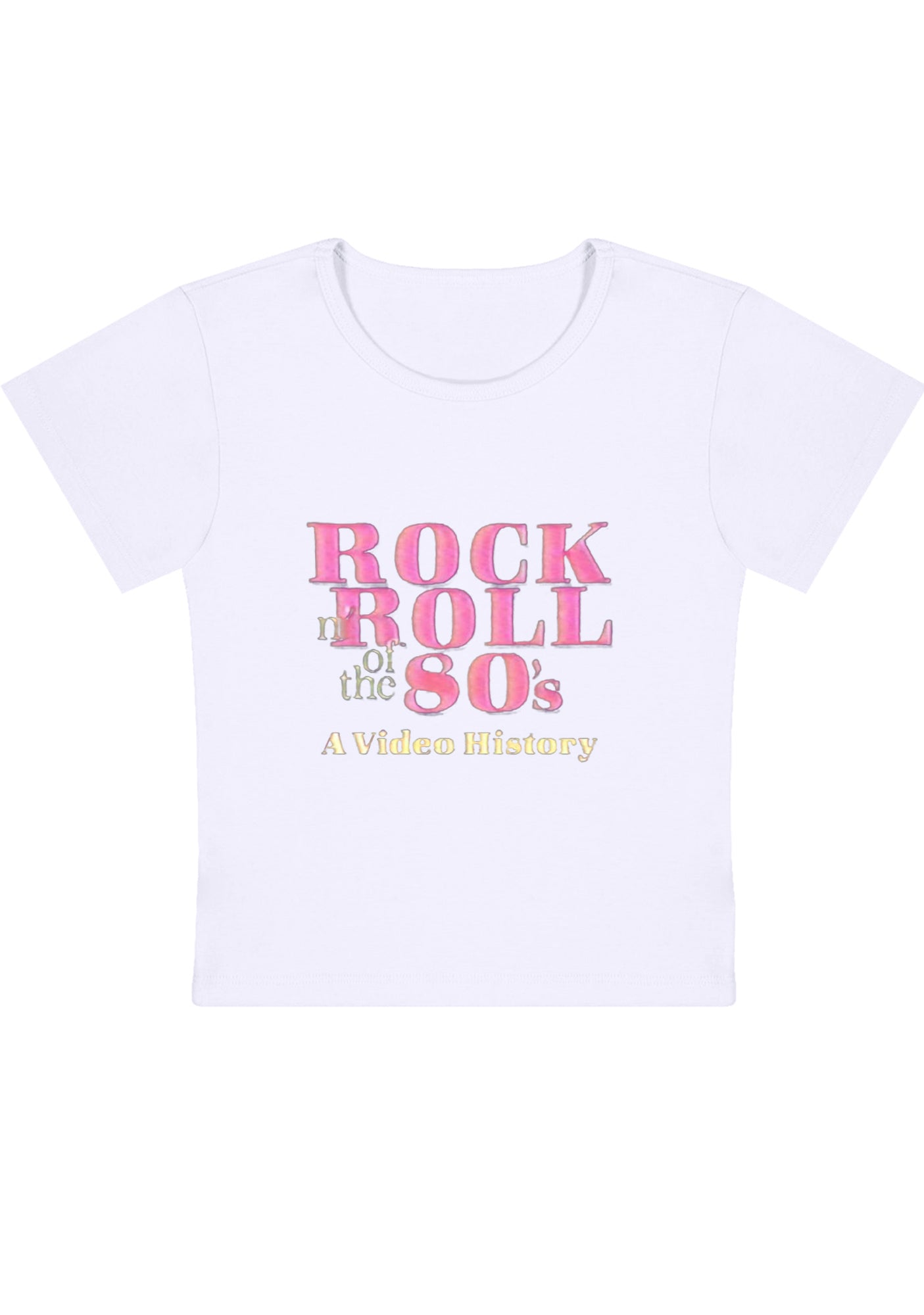 Curvy Rock Roll 80's Baby Tee