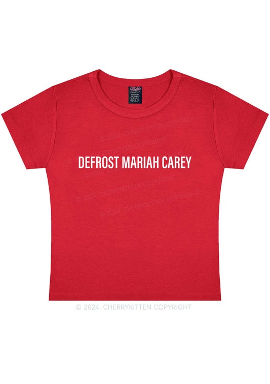 Christmas Defrost MC Y2K Baby Tee Cherrykitten