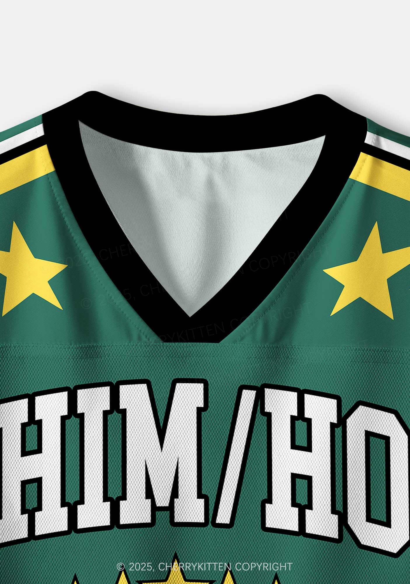 Custom Green He Him Hole Pride Y2K Crop Sport Jersey Shirts Cherrykitten