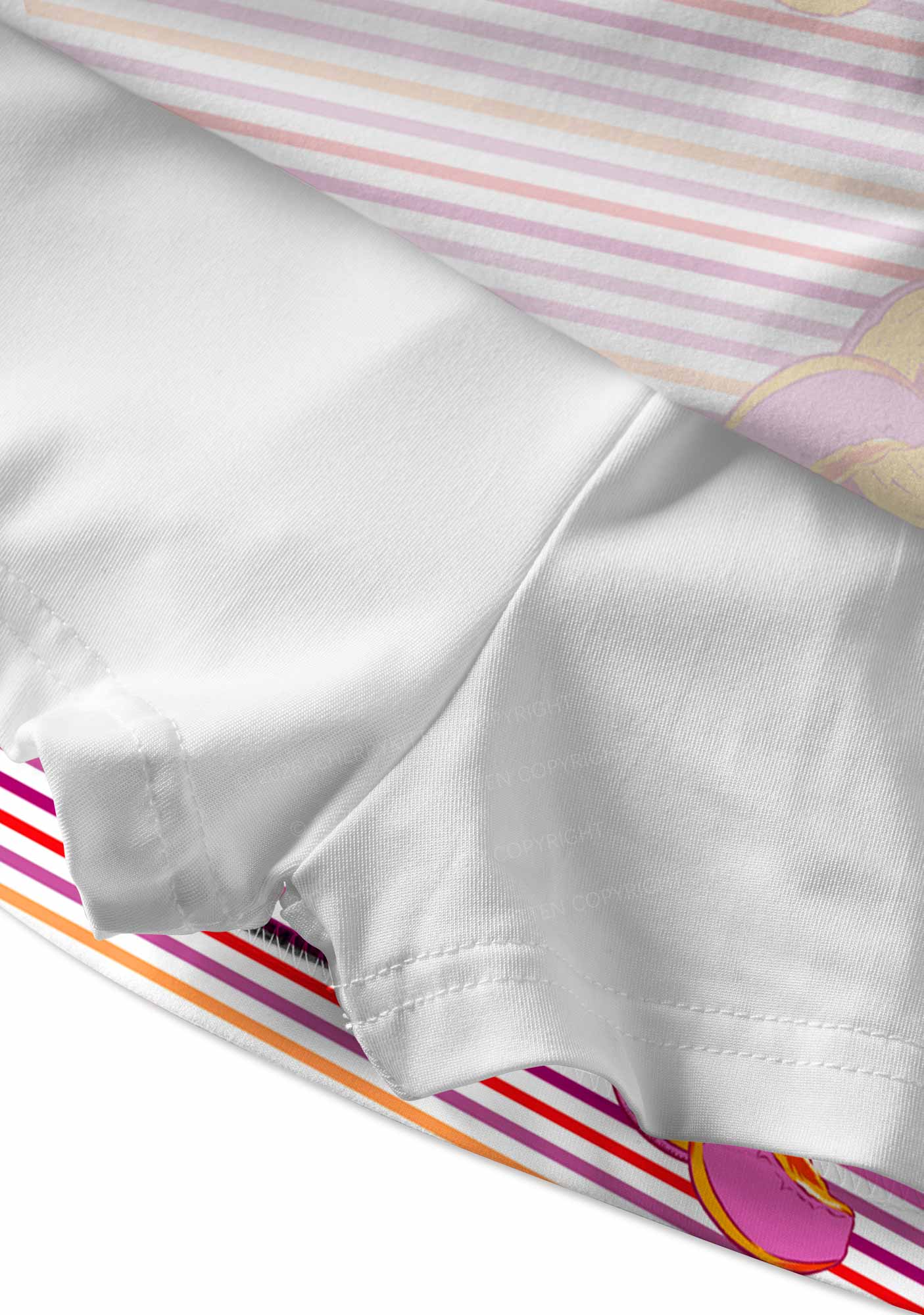 Peachy Lesbian Stripe Pride Y2K Print Mini Skirt Cherrykitten