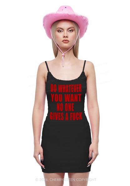 Do Whatever You Want Y2K Lace Slip Dress Cherrykitten
