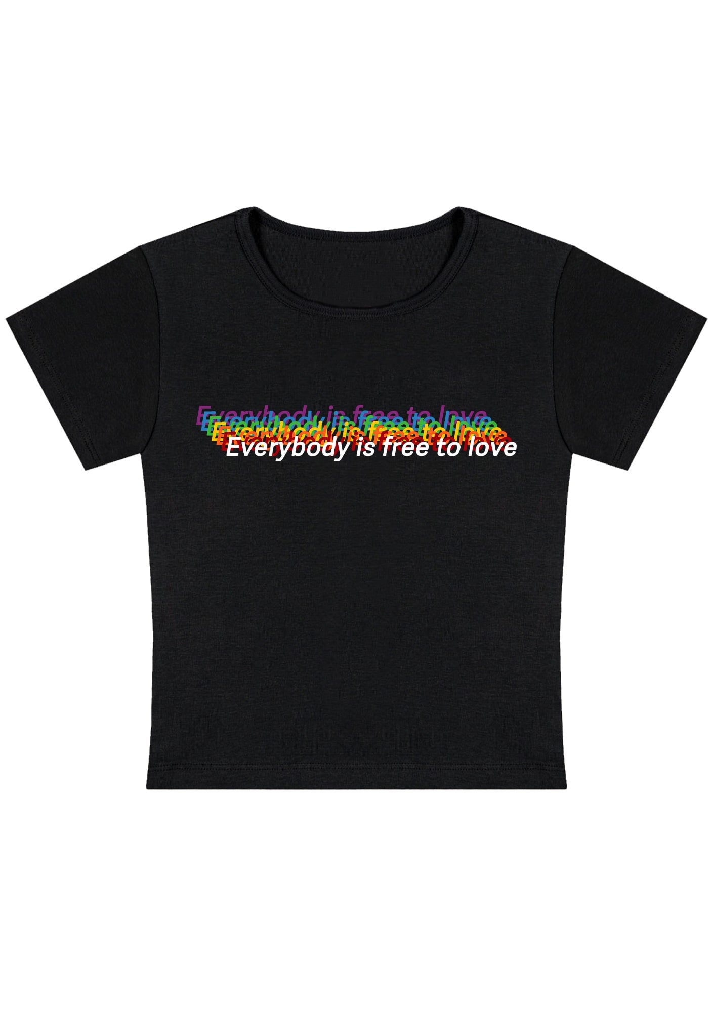 Curvy Everybody Is Free To Love Baby Tee