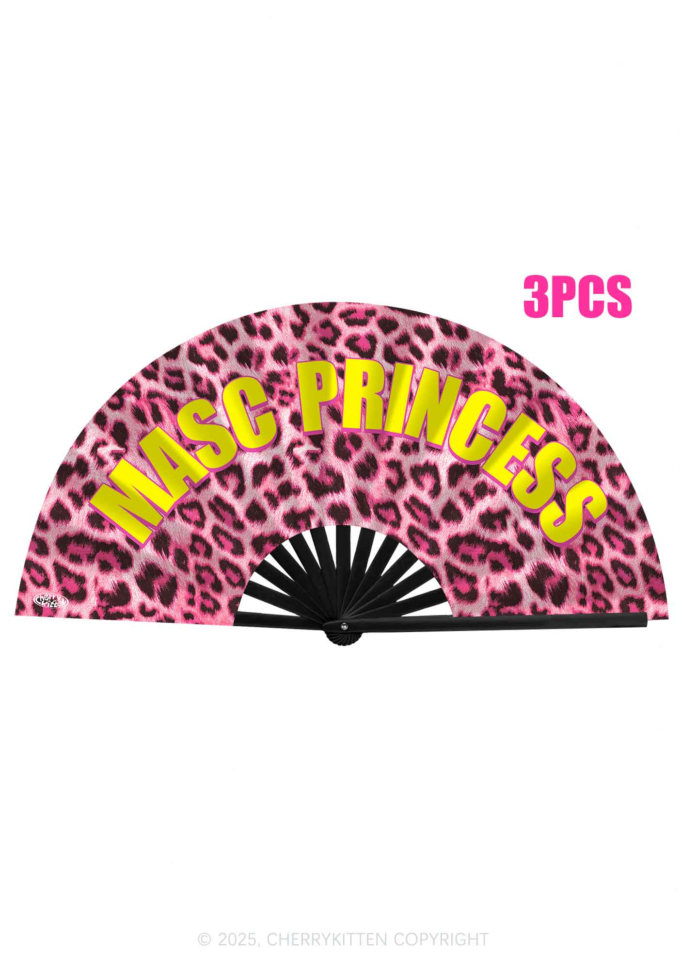 Masc Princess Pride Y2K Rave Hand Fan Cherrykitten