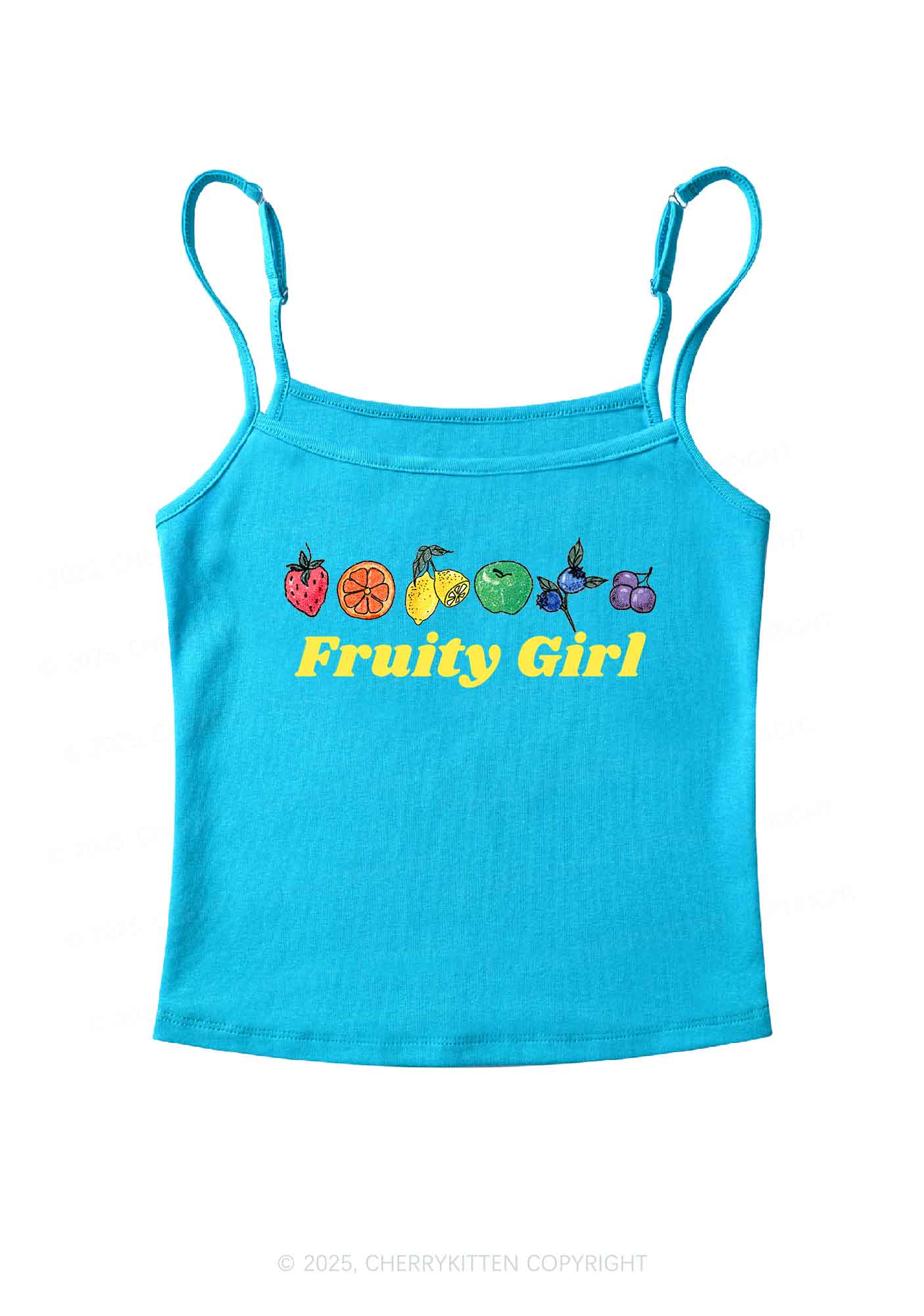 Fruity Girl Y2K Spaghetti Strap Cami Cherrykitten