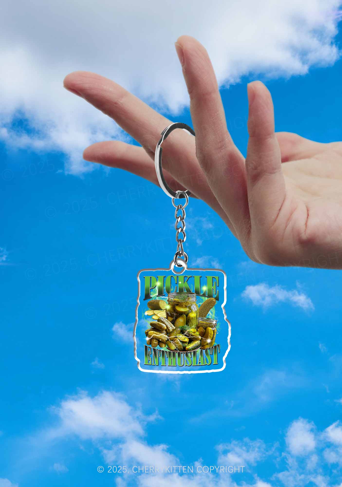 Pickle Enthusiast 1Pc Y2K Keychain Cherrykitten