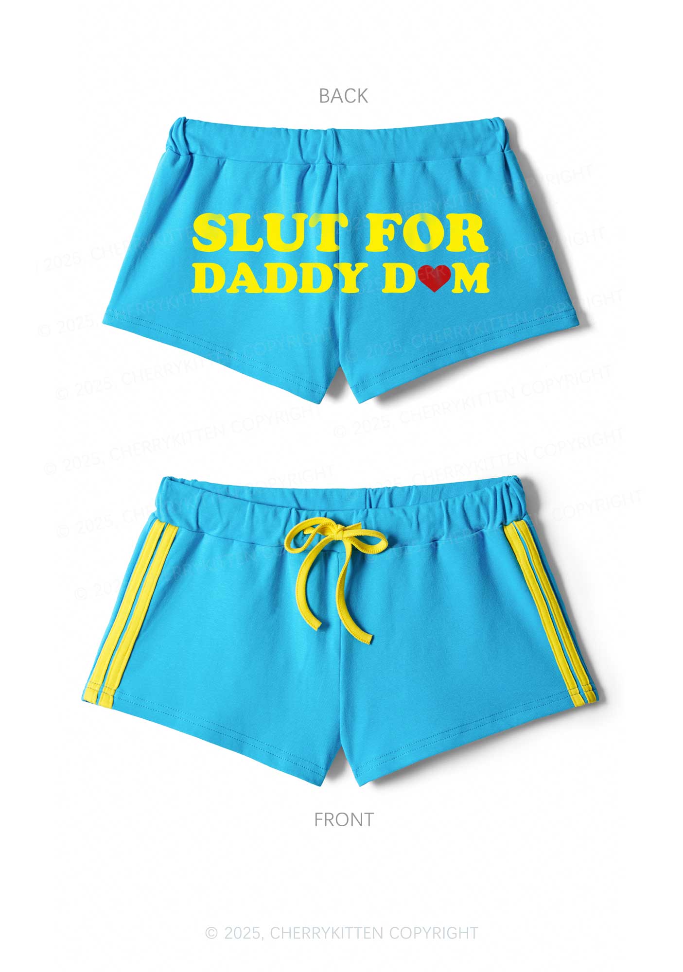 Slxt For Daddy Dom Y2K Drawstring Mini Shorts Cherrykitten