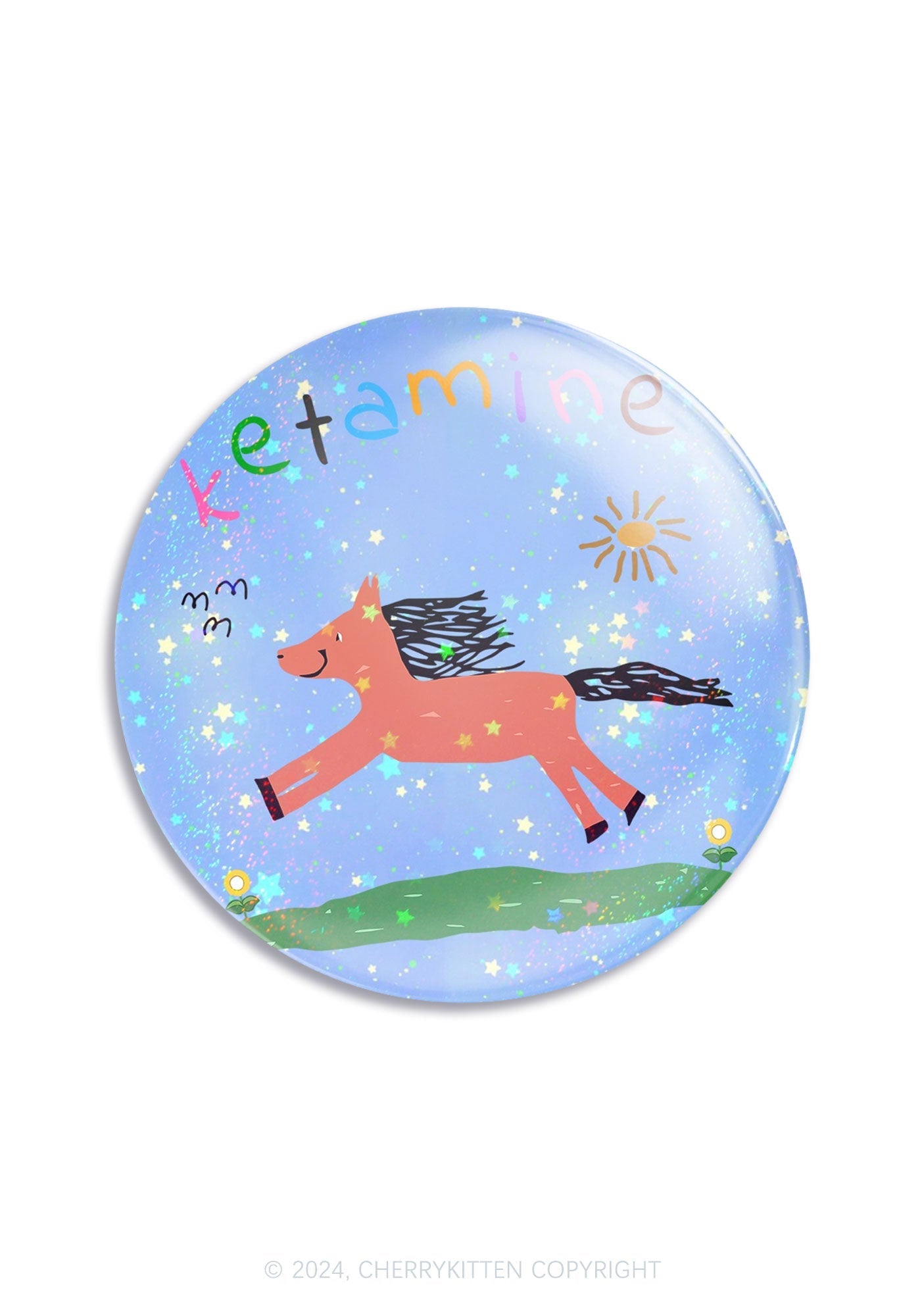 🎁 Orange K Pony 1Pc Y2K Pin Badge Cherrykitten (100% off)