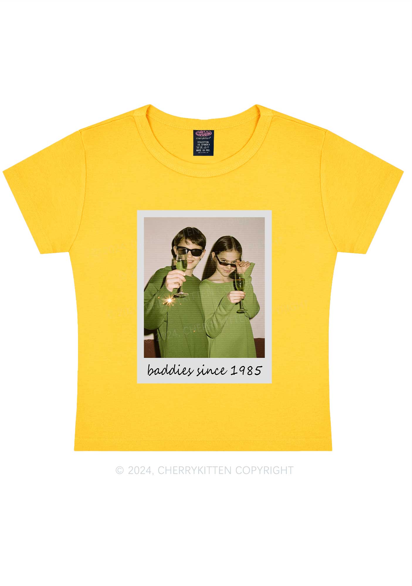 Baddies Since Y2K Valentine's Day Baby Tee Cherrykitten