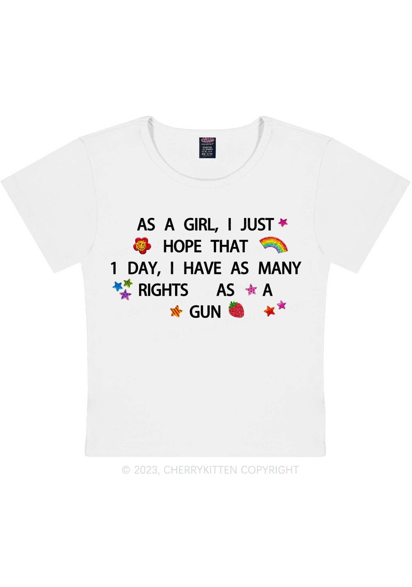 Curvy Girls Have Many Rights Y2K Baby Tee Cherrykitten