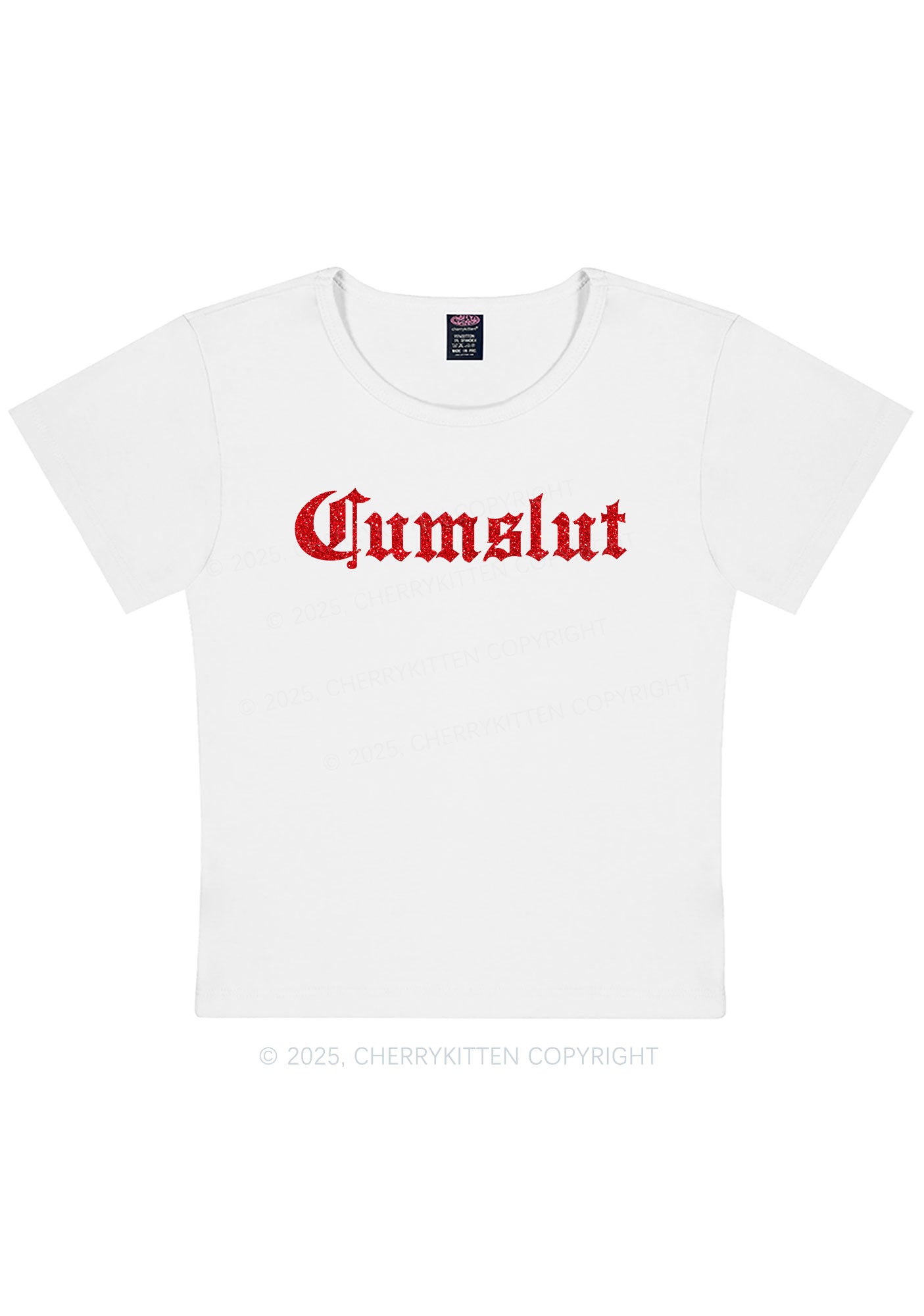 Curvy Cxmslxt Y2K Baby Tee Cherrykitten