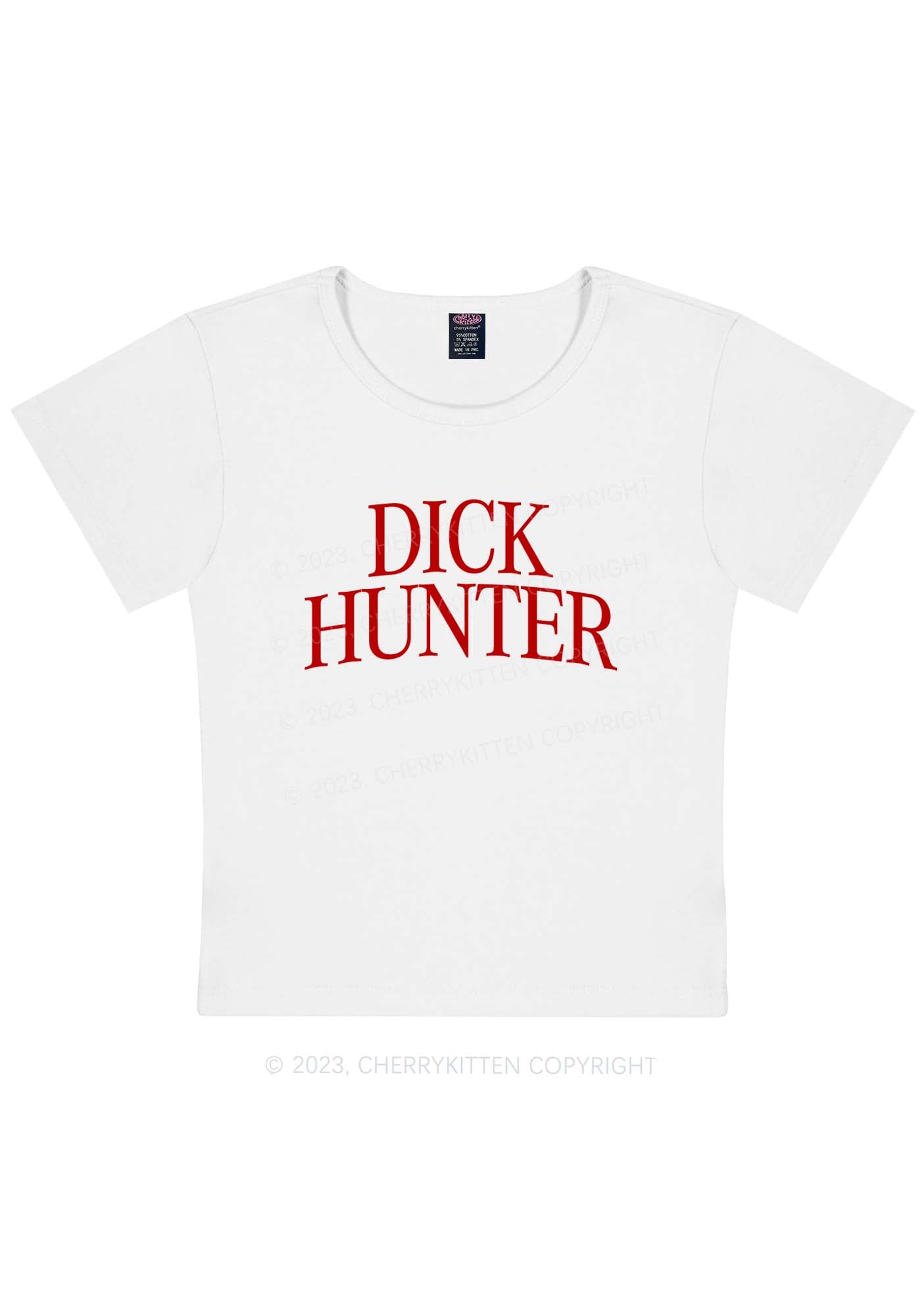 Curvy Dxxk Hunter Y2K Baby Tee Cherrykitten