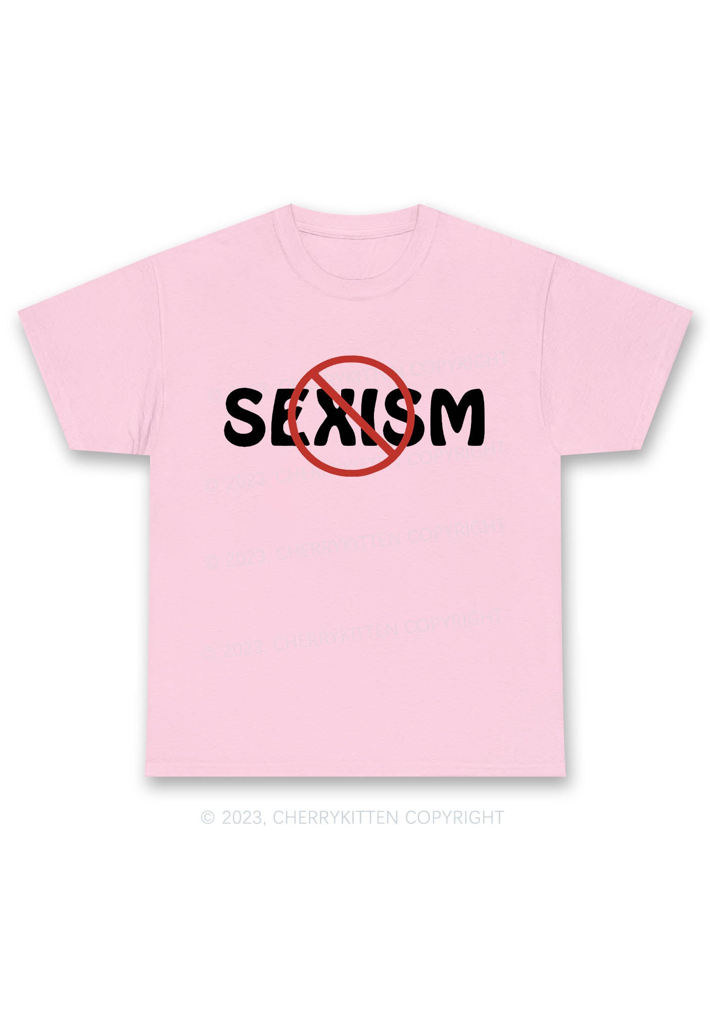 Stop Sexism Y2K Chunky Shirt Cherrykitten