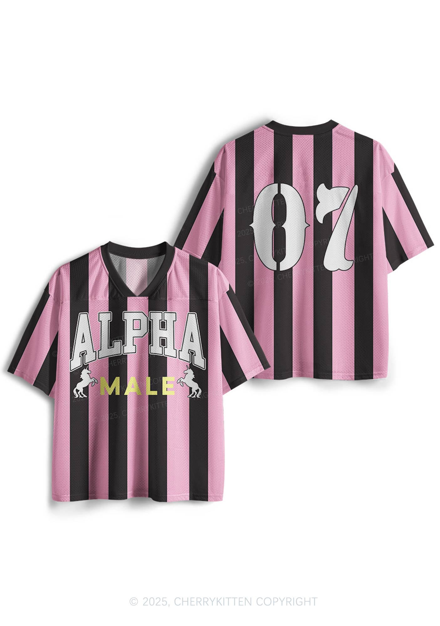 Custom Alpha Male Y2K Mesh Jersey Shirts Cherrykitten