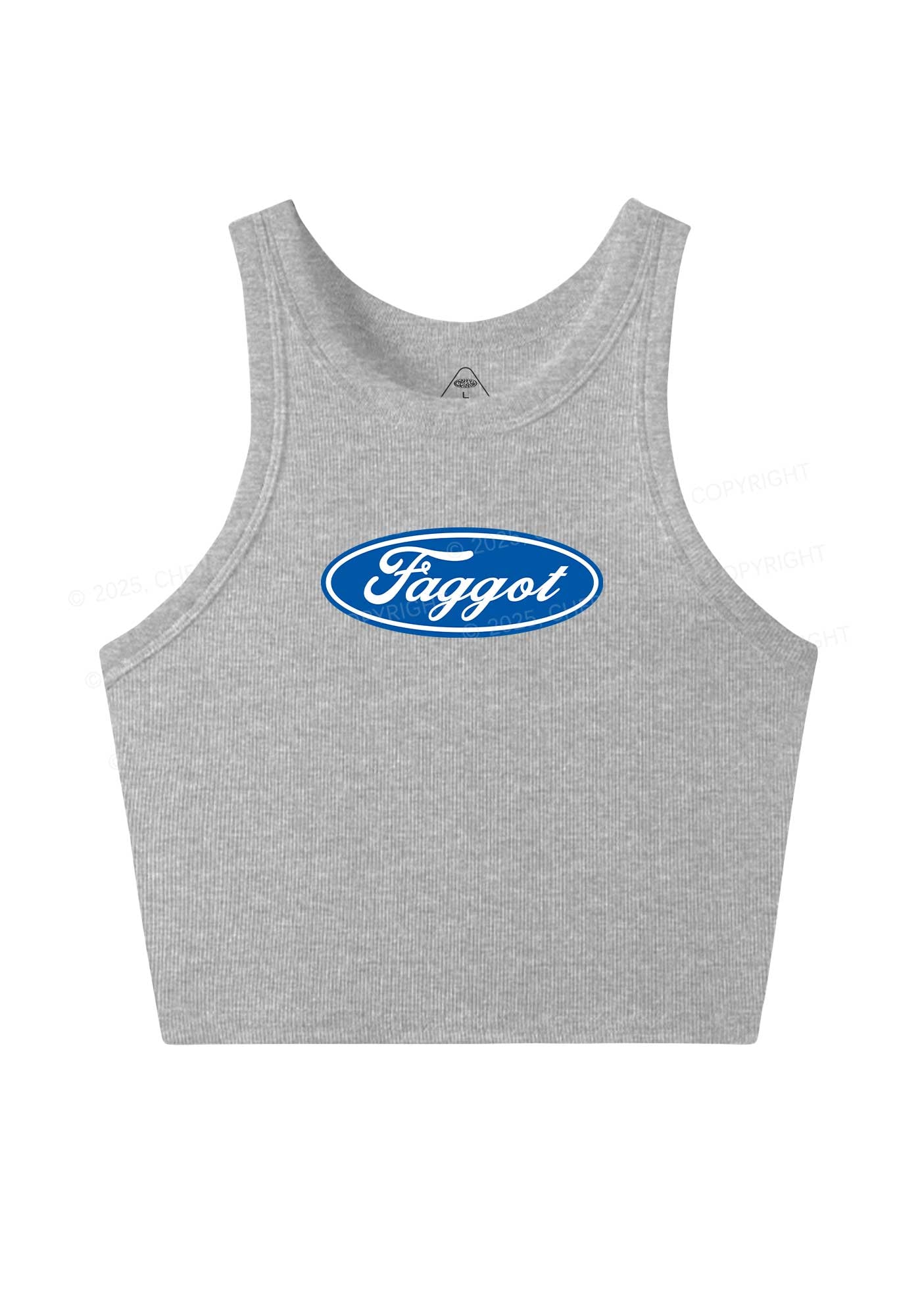 Faggot Pride Y2K Crop Tank Top Cherrykitten