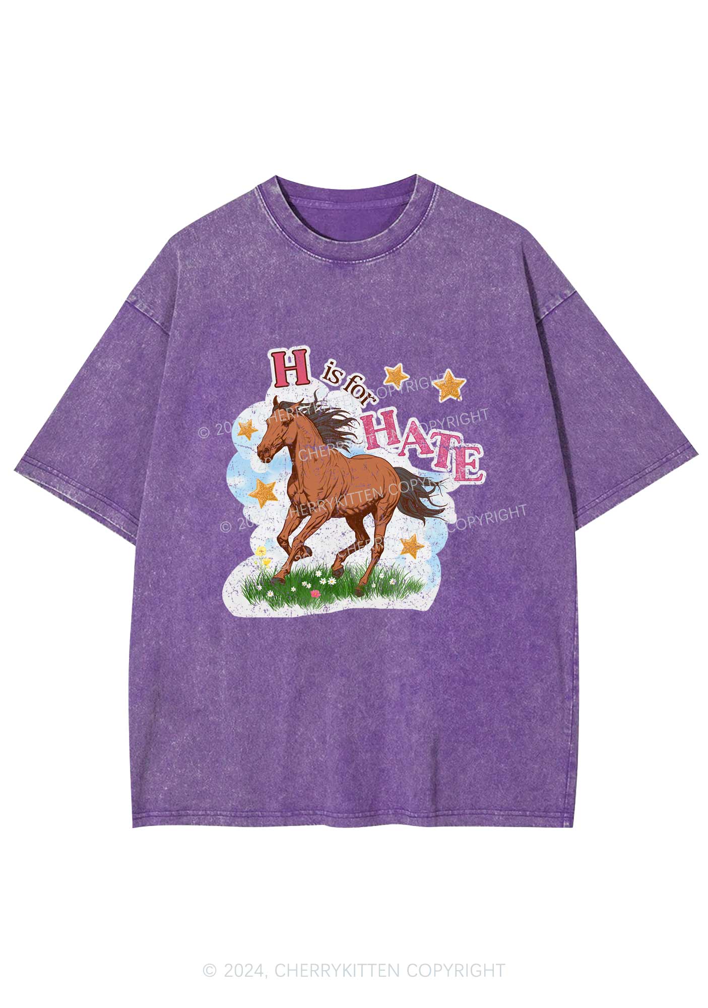 H Is For Hate Y2K Washed Tee Cherrykitten