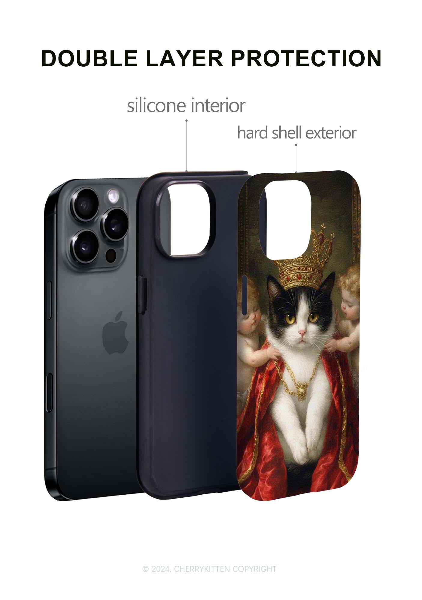 The Cat King And Angels Y2K Phone Case Cherrykitten