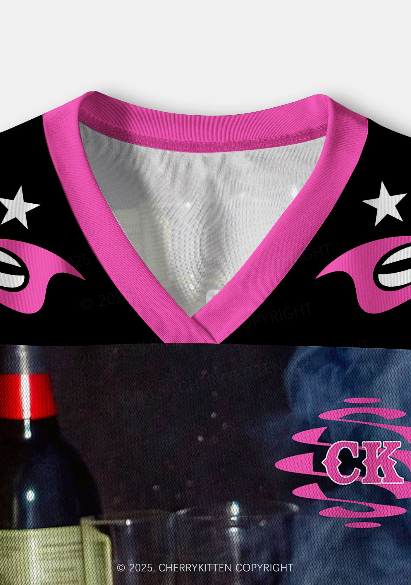 Custom Smoking Woman Y2K Crop Sport Jersey Shirts Cherrykitten