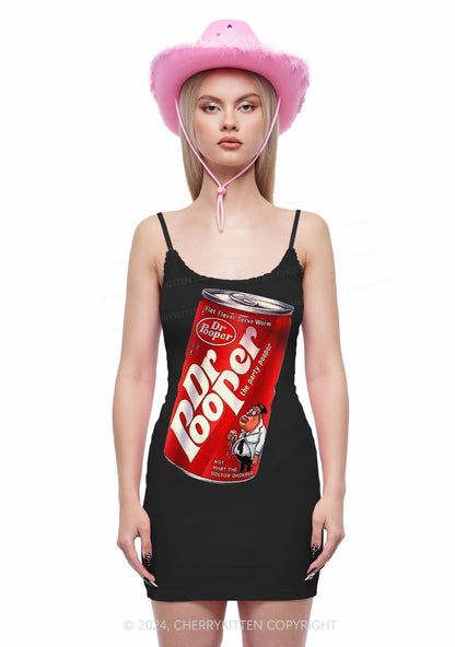 Dr Pooper Y2K Lace Slip Dress Cherrykitten