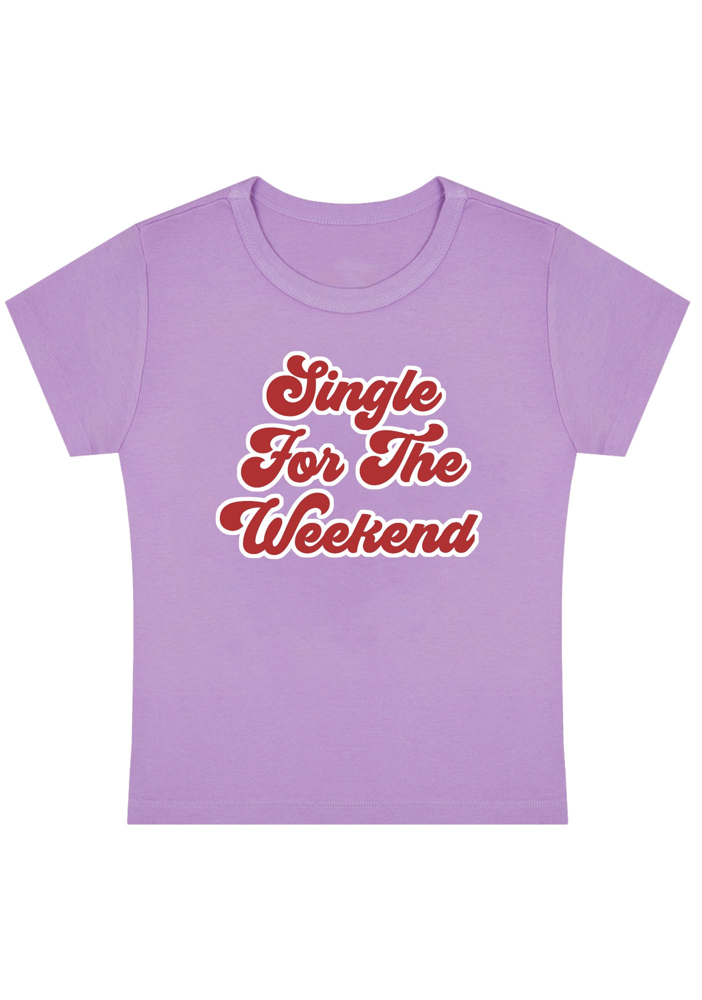 Curvy Single For The Weekend Baby Tee