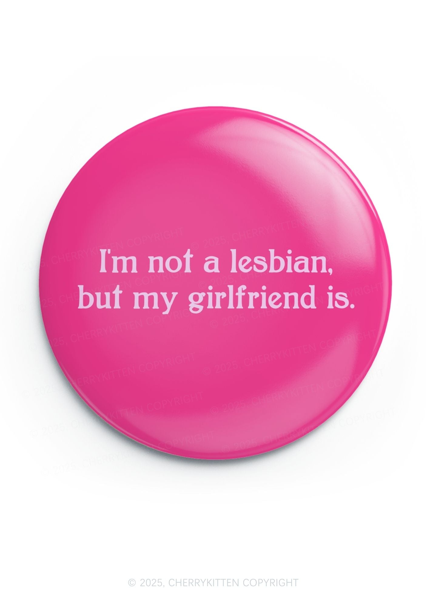 My Girlfriend Is Lesbian Pride 1Pc Y2K Pin Badge Cherrykitten
