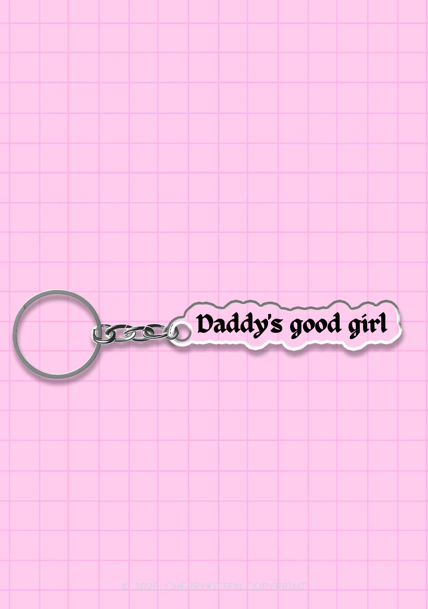 Daddys Good Girl 1Pc Y2K Keychain Cherrykitten